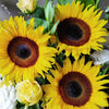 Sunflower & Grapes Fruit Basket