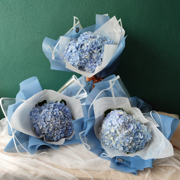 Lovely Blue Hydrangea Bouquet